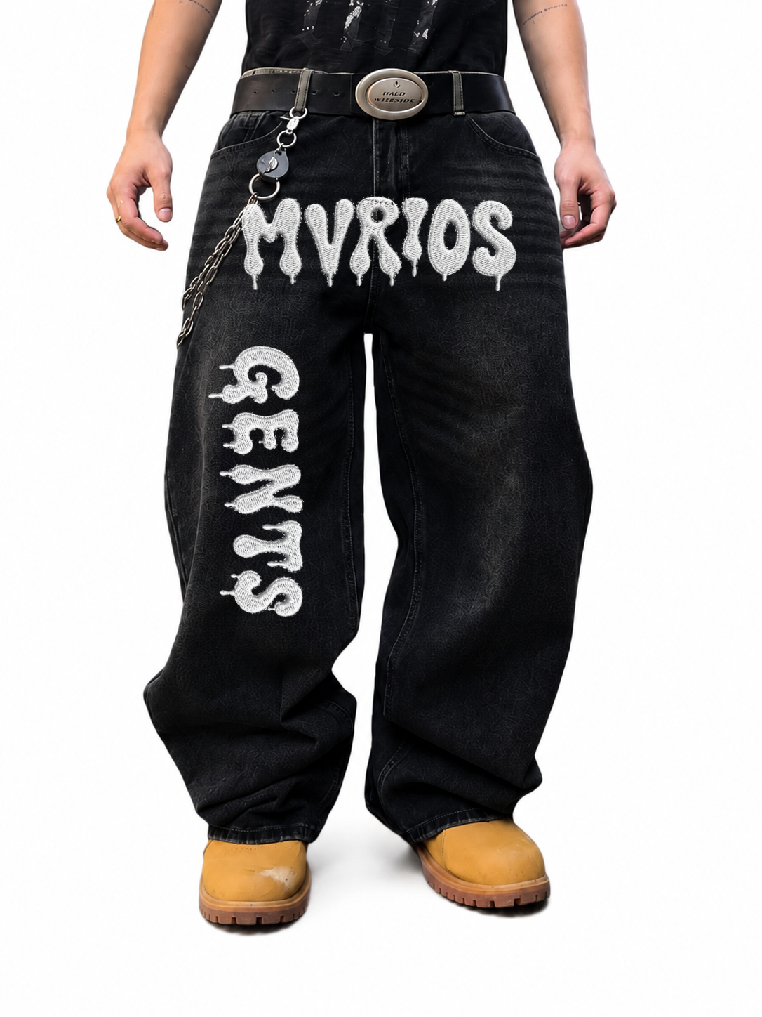 Mvrio's Wide Leg Denim Jeans