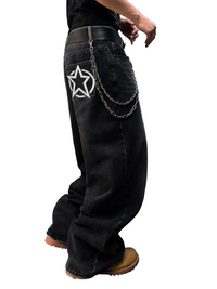 Mvrio's Wide Leg Denim Jeans