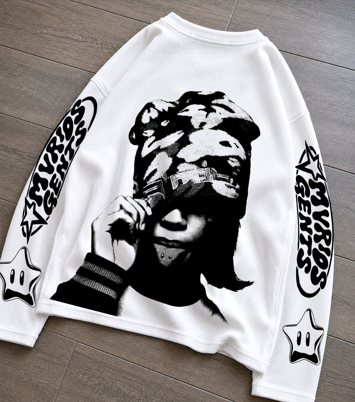 Mvrios's Waffle Thermal Long Sleeve white